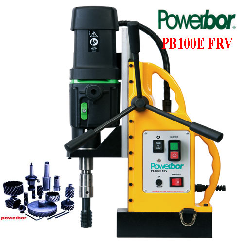 Máy khoan từ PB100E FRV, khoan từ có taro M6-M30